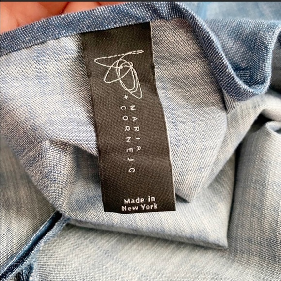 NEW Zero + Maria Cornejo Luca Shirt Dress 0 - Picture 4 of 4